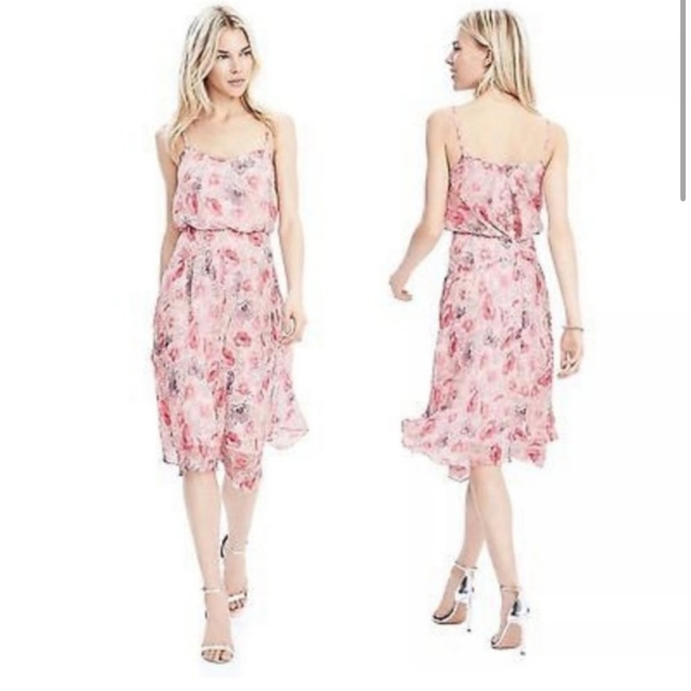 Banana Republic Elise Floral Pink Dress
